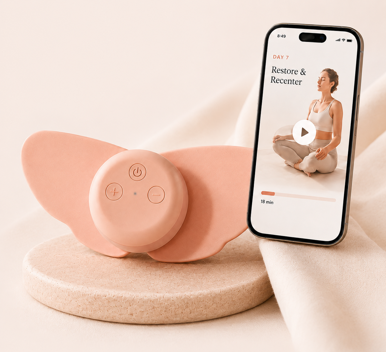 MoonPulse 28-Day Comfort Ritual — Heat + TENS Device Included
